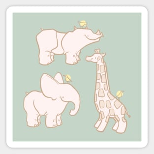 Cute Safari Animals Magnet